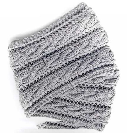 Scheme de eșarfe de tricotat cu ace de tricotat descriind snood, jug, trompeta, scuipat
