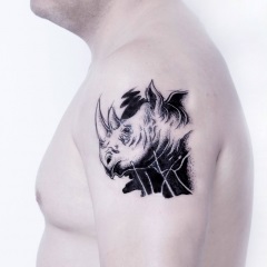 Tattoo rinocer - valoare, schițe de tatuaje și fotografii