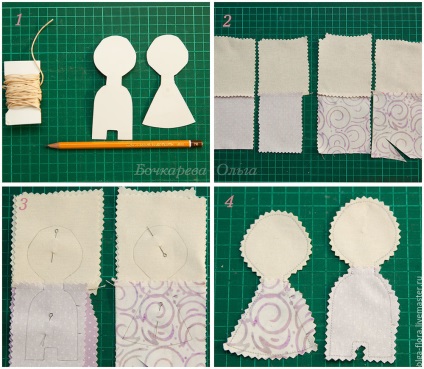 A hűtőszekrény textil mágnesei varrnak pár babát - elválaszthatatlan - tisztességes mesterek - kézzel