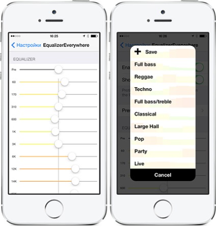 Tweek equalizerepentru toți jucătorii din iphone și ipad cydia