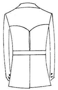 Opțiuni pentru modelarea spatelui sacoului, a lecțiilor de tăiere și de cusut