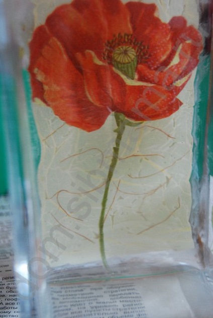 Vaza de vară de macul stacojiu