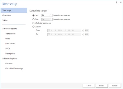 Restaurarea datelor serverului sql după ștergerea accidentală (ștergere) sau modificarea (actualizare) -