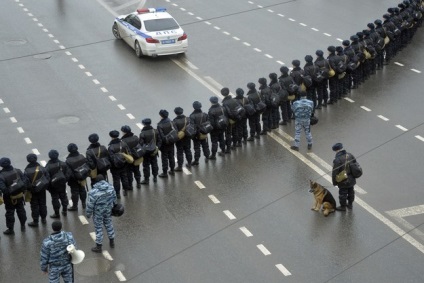 Astfel, poliția rusă va suprima protestele în masă 