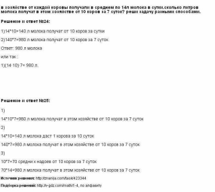 У господарстві від кожної корови отримували в середньому по 14 л молока на добу