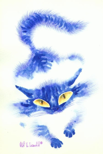 Artistul Oleg Ivanov, din viața pisicilor