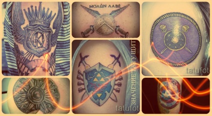 Înțeles tattoo shield photo, story, meaning and sketches
