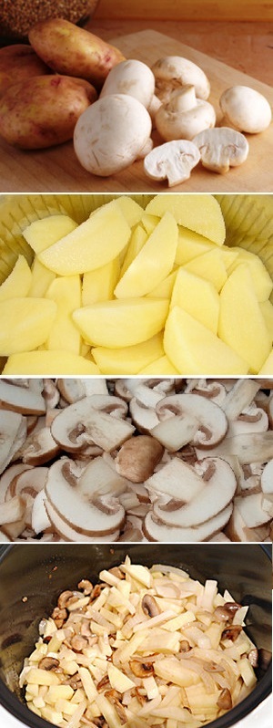 4 rețete simple de cartofi delicioși cu ciuperci