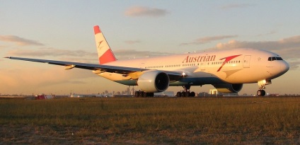 Az Austrian Airlines hivatalos honlapja oroszul