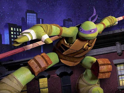 Turtle-ninja Donatello aspect, arme, caracter