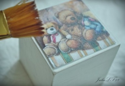 Decoupage évjárat kockák mesterkurzus kezdőknek Julia Lipets-Feduro (whitehoney)