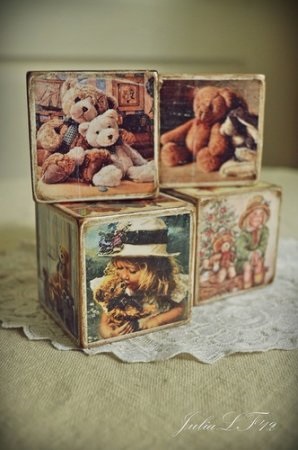 Decoupage évjárat kockák mesterkurzus kezdőknek Julia Lipets-Feduro (whitehoney)