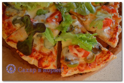 Pizza de proteine ​​dietetice fără făină pe piept de pui (rețetă)