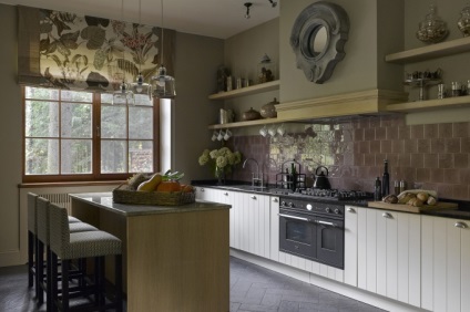 Design interioare de bucătărie în stil de fuziune cu opțiuni de fotografie și design
