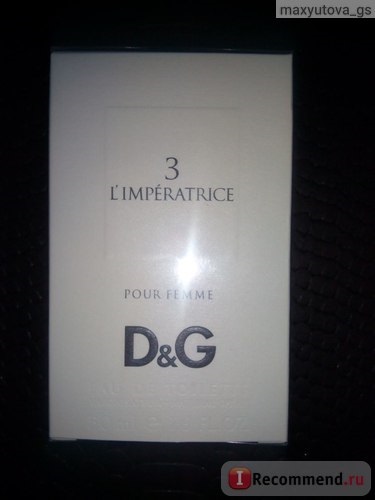 Dolce & amp; gabbana 3 l'imperatrice - 