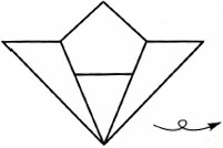 Emelya origami - schemă de asamblare a origami în pași