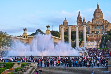 Montjuïc szökőkút barcelonában