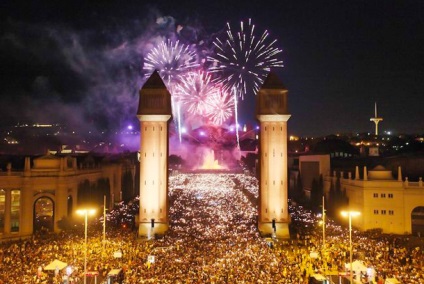 Fântâna din Montjuïc din Barcelona