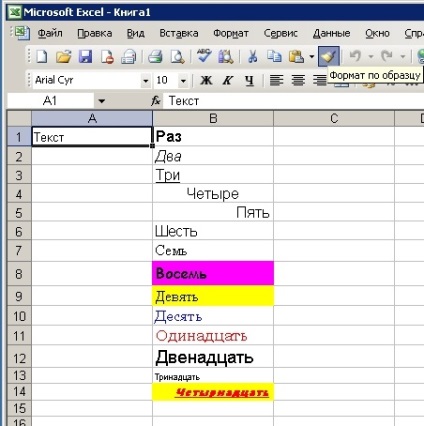 Formatarea textului după model în birou 2003, Departamentul IT