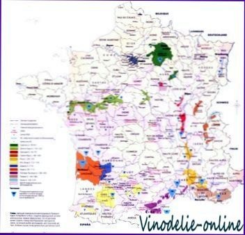 Vinificație franceză, regiuni de vinificație Franța