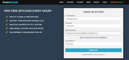 Freebitcoin (frebitcoin) câștiguri bitcoin fără atașamente, probivnoy