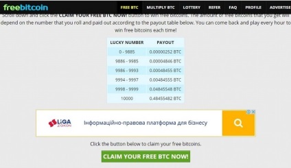 Freebitcoin (frebitcoin) câștiguri bitcoin fără atașamente, probivnoy