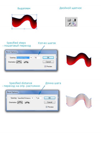 Funcționează amestec în Adobe Illustrator cs5, vecart - lecții adobe illustrator