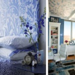 Kék háttérképek a hálószobában - remek csendes belső tér kialakításához