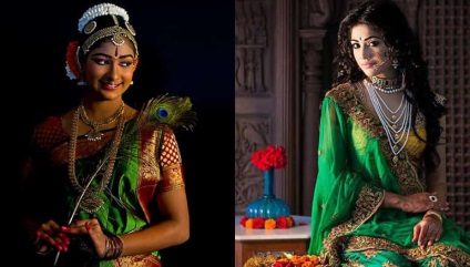 Bijuterii indiene arată foarte luminos și scump