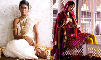 Bijuterii indiene arată foarte luminos și scump