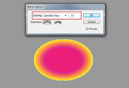 Utilizând obiecte de amestec pentru a crea tranziții de culoare netedă în Adobe Illustrator - rboom