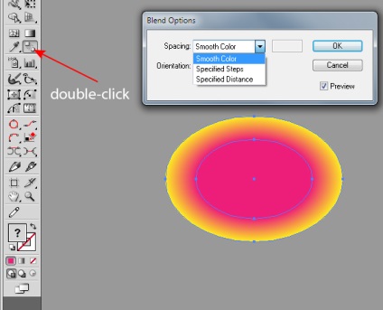 Utilizând obiecte de amestec pentru a crea tranziții de culoare netedă în Adobe Illustrator - rboom