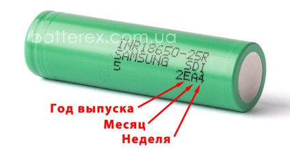 Hogyan lehet meghatározni a 18650-es akkumulátorok kiadásának dátumát és a jelölésük dekódolását?