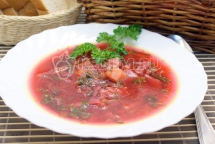 Cum sa preparati retetele borsch - borsch