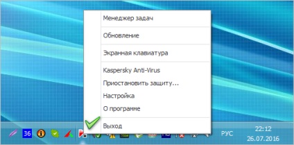 A Kaspersky antivirus eltávolítása a számítógépről