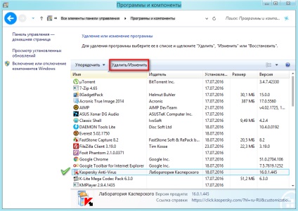 A Kaspersky antivirus eltávolítása a számítógépről