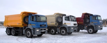 Autovehiculele KAMAZ intră în carieră, vehicule speciale și vehicule comerciale