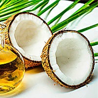 Laminarea cu ulei de nucă de cocos