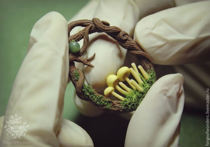 Erdei medálot készítünk polimer agyag gombákkal - mesterséges vásár - kézzel készített, kézzel készített