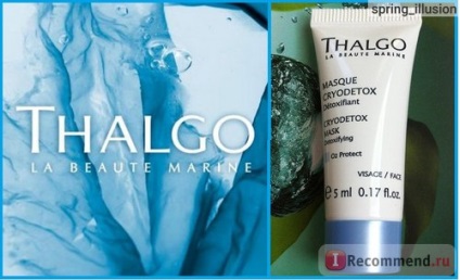 Маска за лице Thalgo cryodetox маска - «Oxygen Detox Mask - задушаване - естествена кожа