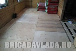 Instalarea de podele într-o casă din lemn, încălzirea podelei - 