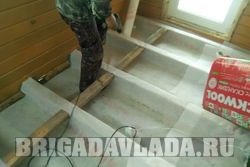 Instalarea de podele într-o casă din lemn, încălzirea podelei - 