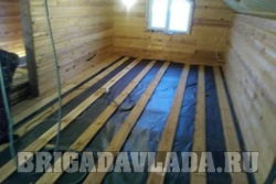 Instalarea de podele într-o casă din lemn, încălzirea podelei - 