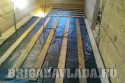 Instalarea de podele într-o casă din lemn, încălzirea podelei - 