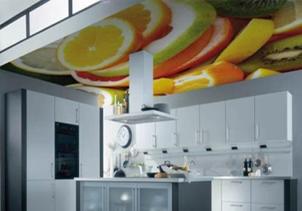 Stretch tavanele în bucătărie cum să alegeți materialul și planul de proiectare