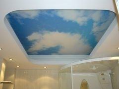 Stretch tavan în baie - fotografii și recenzii