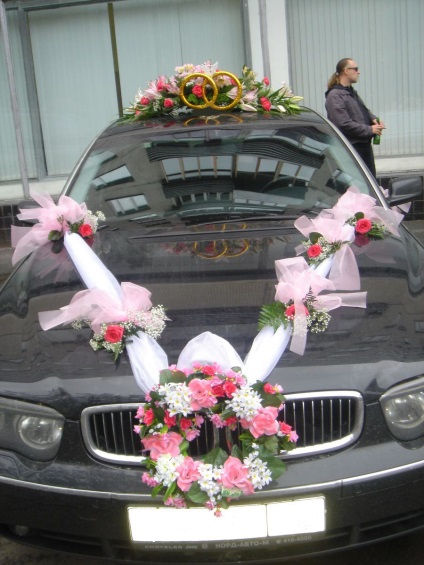 Decorare auto pentru fotografii de nunta si preturi ieftine la Moscova cu livrare, comanda nuntii