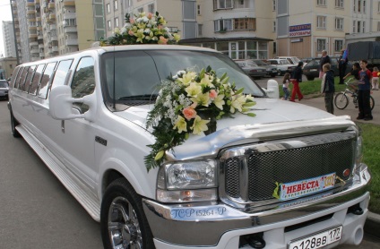 Decorare auto pentru fotografii de nunta si preturi ieftine la Moscova cu livrare, comanda nuntii