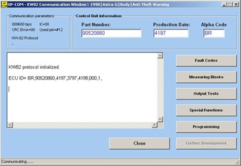 Op-com - sistem de diagnosticare