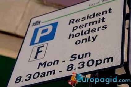 Parcare în Londra, regulile și costul de parcare în Londra
